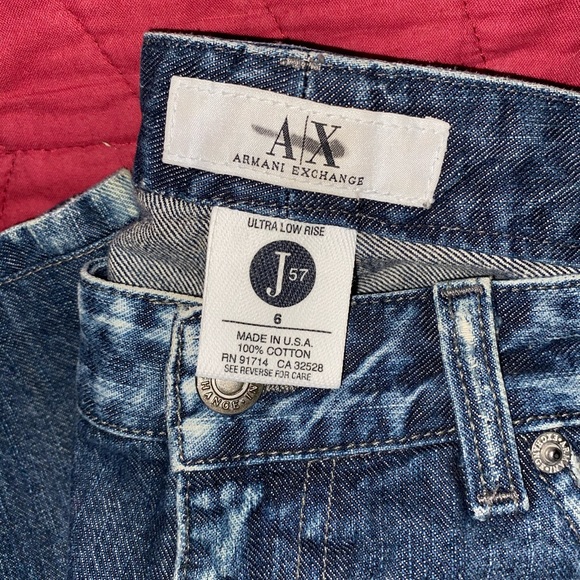 Armani Exchange Ultra Low Rise Jeans - Picture 4 of 5